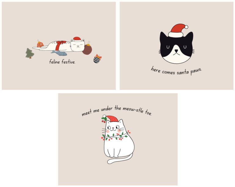 Christmas Cat Puns