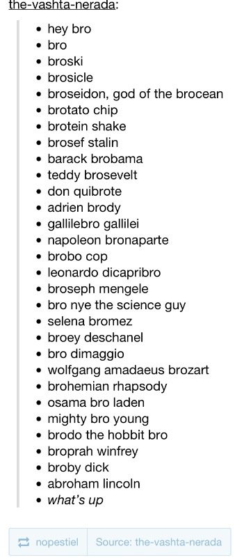 Bro Names