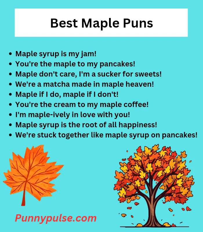 Maple Syrup Puns