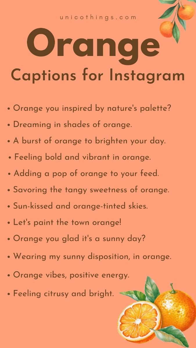 Orange Captions