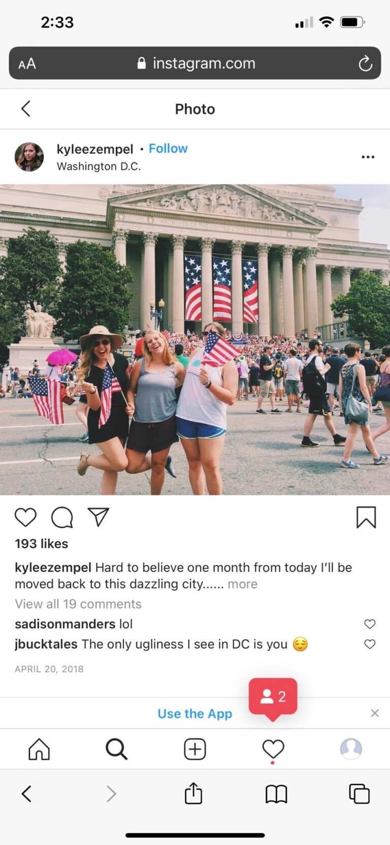 Washington Dc Instagram Captions