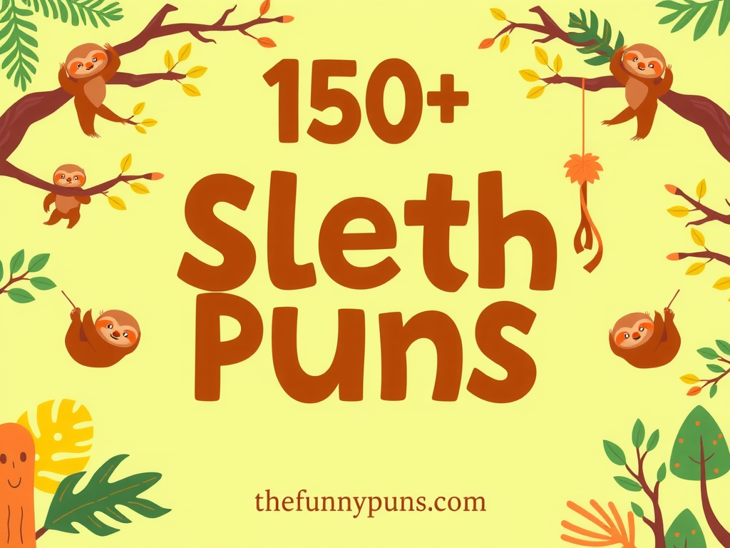 Sloth Puns & Jokes: Chuckles at a Leisurely Pace