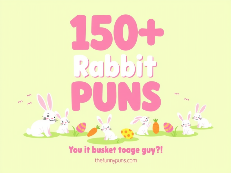 Rabbit Puns: Hare-larious Quips for Everybunny!