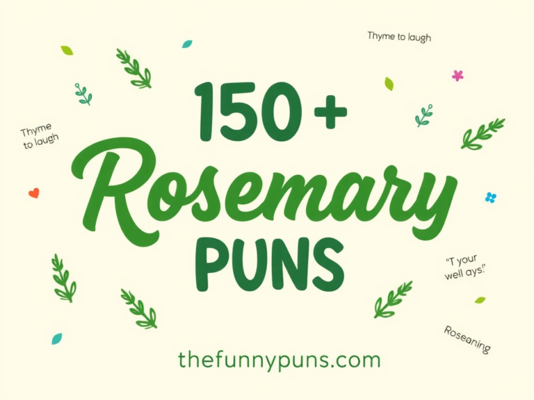 Rosemary Puns: Thyme for Some Herb-aceous Humor!