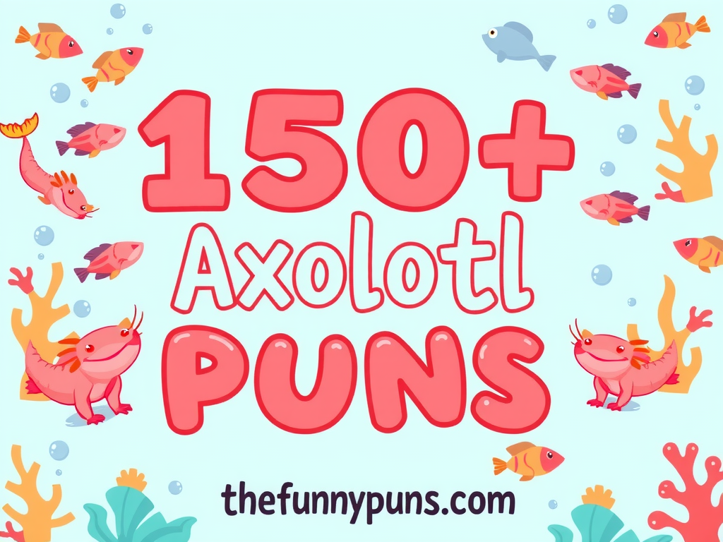 Axolotl Puns: Dive into Hilarious Aquatic Humor