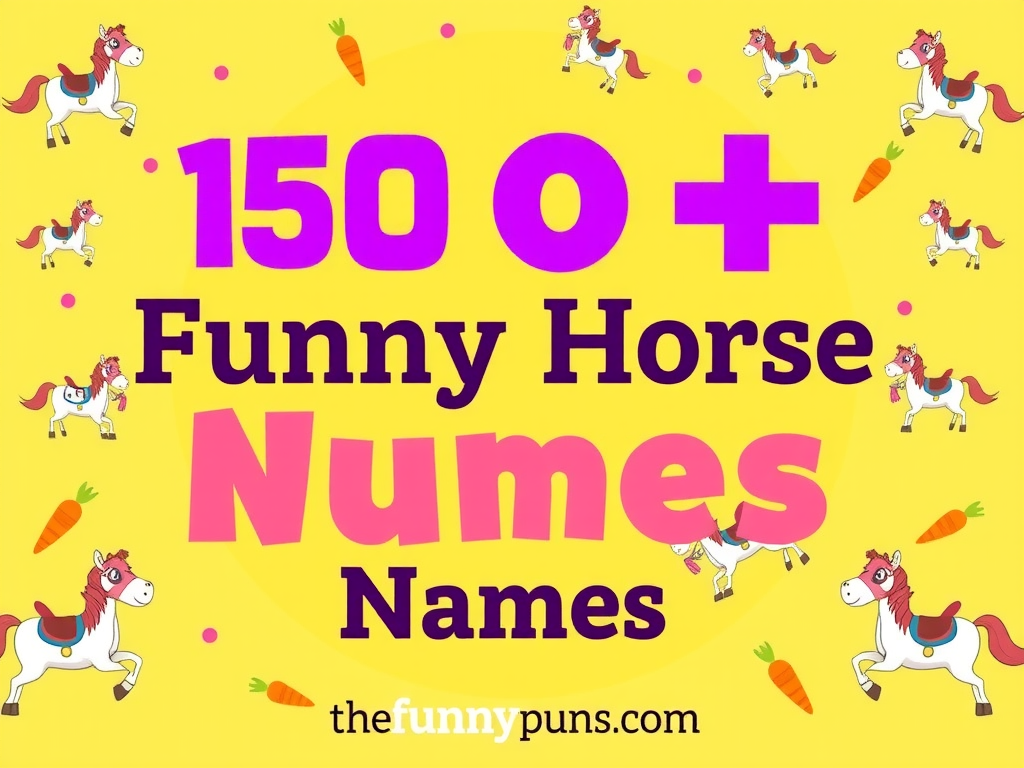 Funny Horse Names That Will Make You Laugh Out Loud