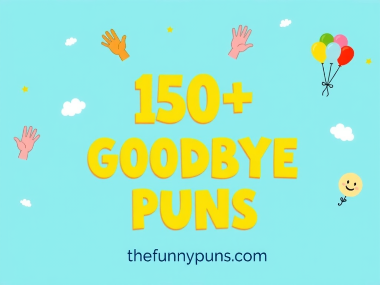 Goodbye Puns: Witty Farewells to Make You Smile