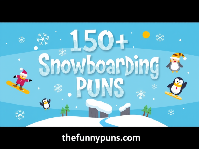 Snowboarding Puns: Shredding Through Winter Laughs