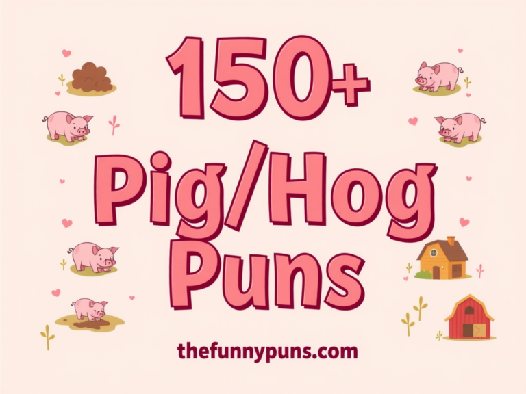 Pig/Hog Puns: Squeal With Laughter & Go Whole Hog!