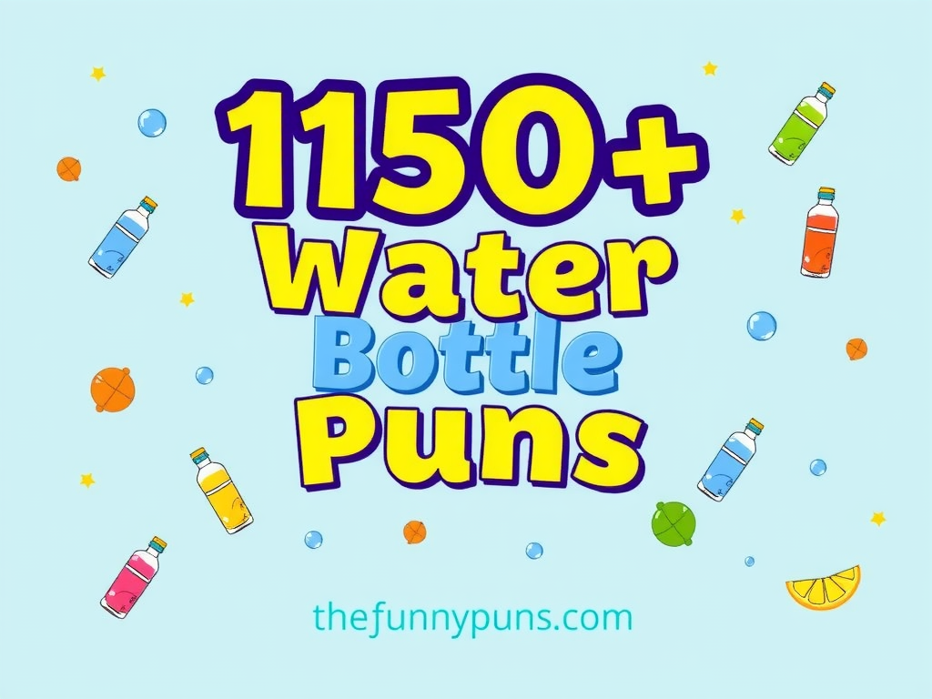 Water Bottle Puns: Hilarious Hydration Humor to Keep You Laughing