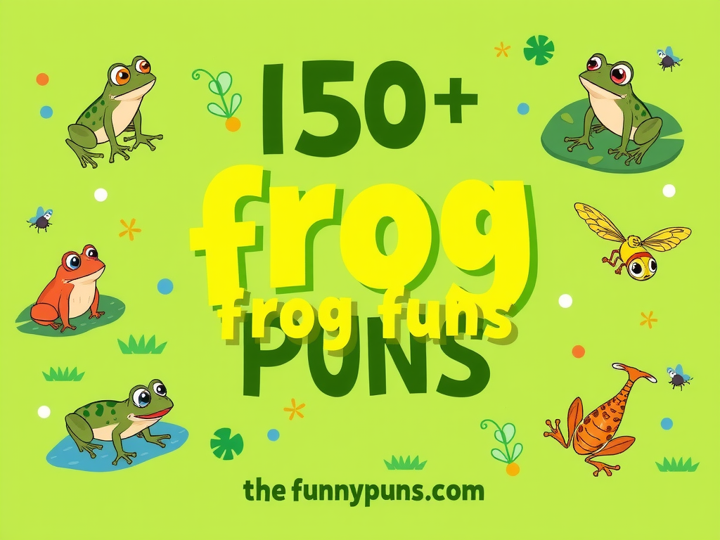 Frog Pun Names: Hilarious Ideas for Your Amphibian Friends