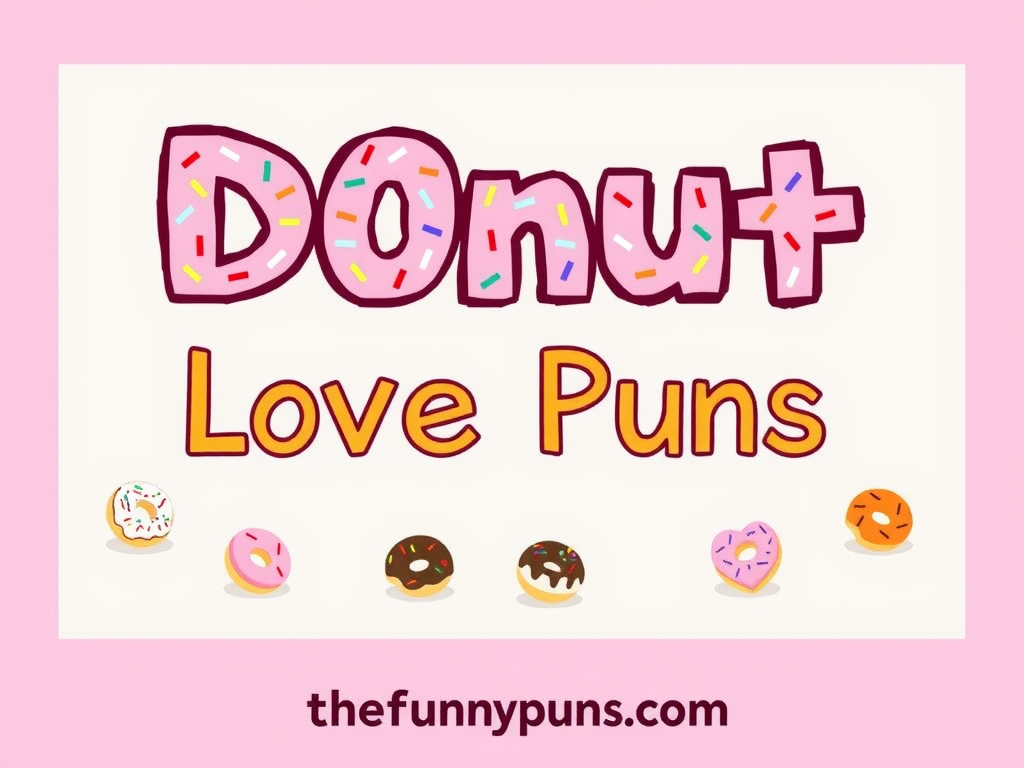 Donut Love Puns: Sweet and Hilarious Wordplay