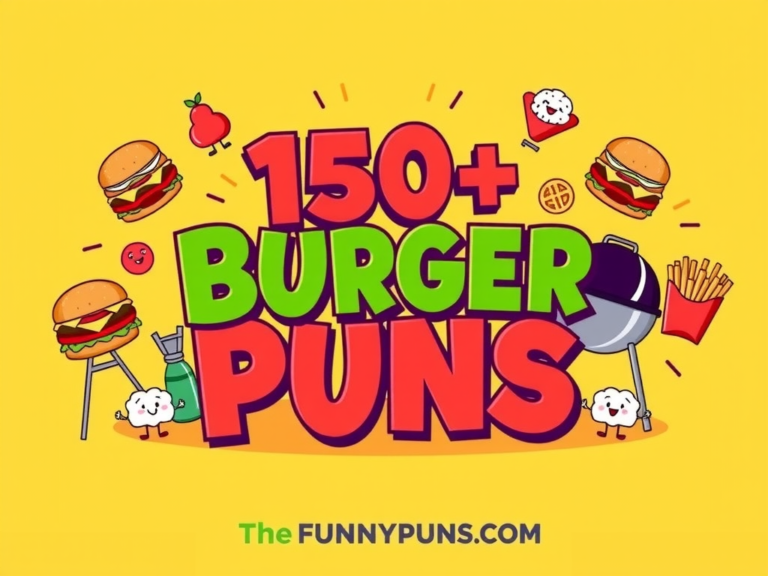 Burger Puns: Grill Laughs & Sizzling Wordplay!