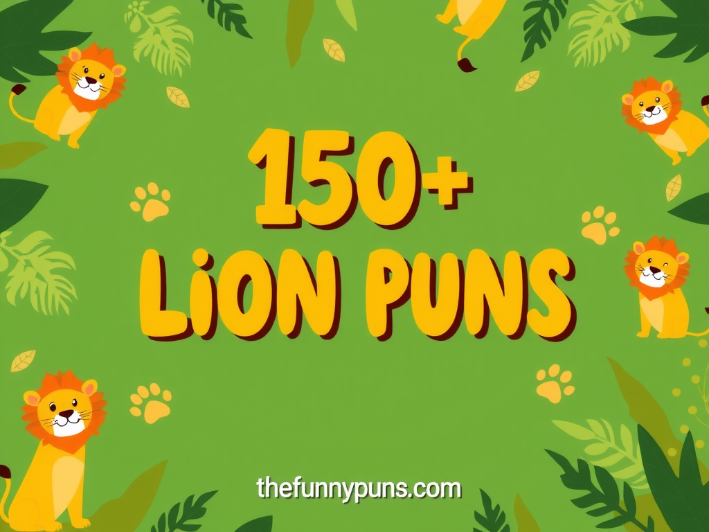 Lion Puns: Roaring with Laughter and Wit!